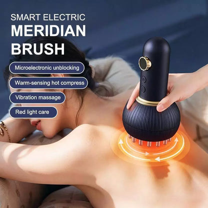 Heabety USB Charging 9-Level Abdominal Massager for Hot Compress