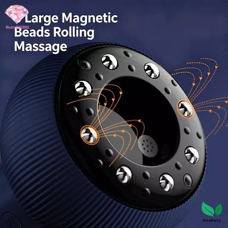 Heabety USB Charging 9-Level Abdominal Massager for Hot Compress