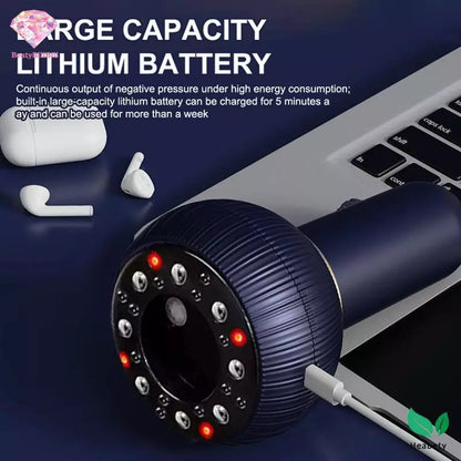 Heabety USB Charging 9-Level Abdominal Massager for Hot Compress