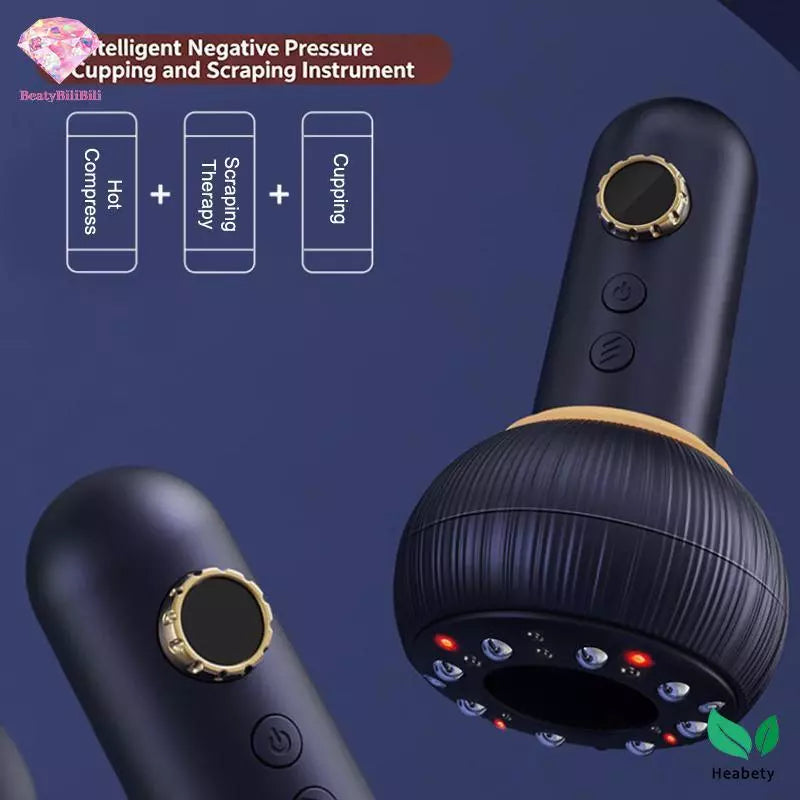 Heabety USB Charging 9-Level Abdominal Massager for Hot Compress