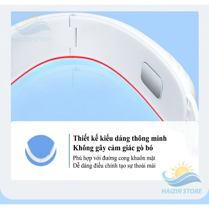 HAIZIN massage machine eliminates double chin, creates V-line chin, and tightens facial skin with 6 modes.