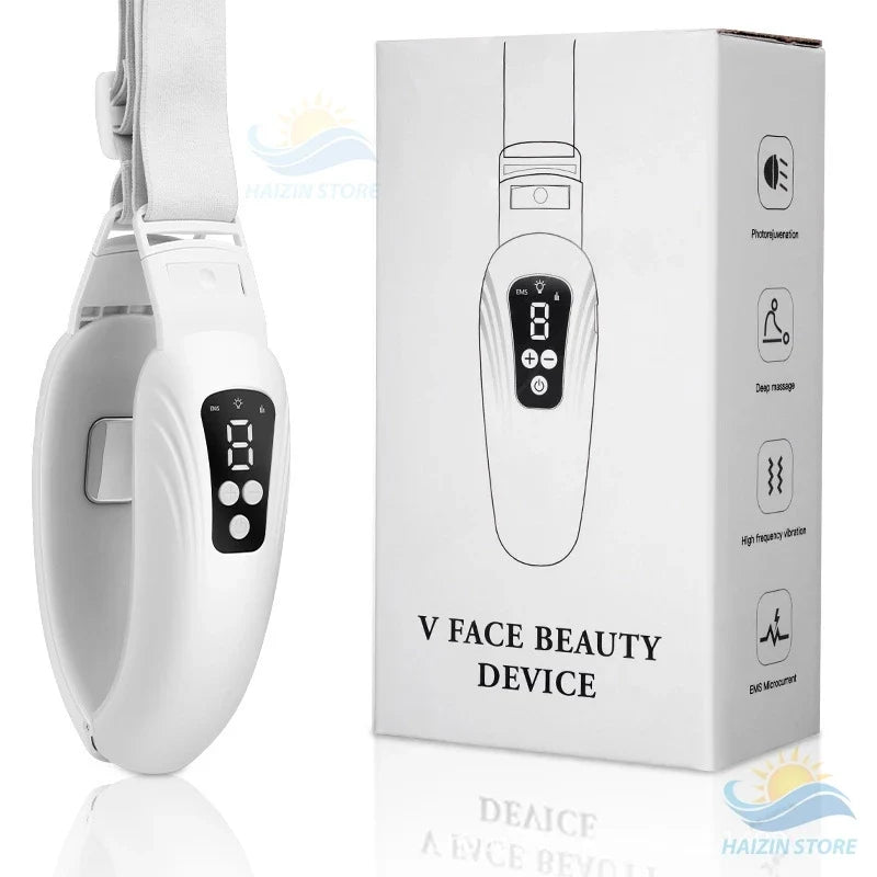 HAIZIN massage machine eliminates double chin, creates V-line chin, and tightens facial skin with 6 modes.