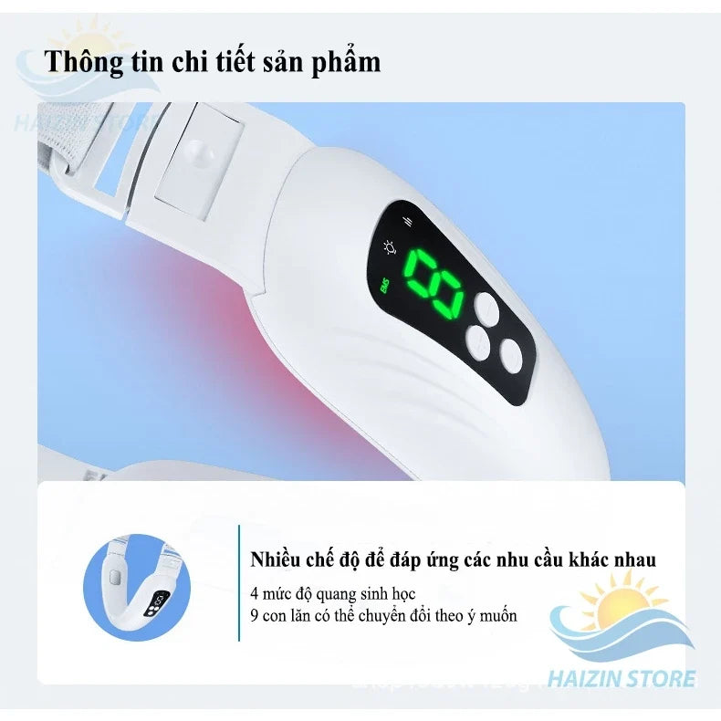 HAIZIN massage machine eliminates double chin, creates V-line chin, and tightens facial skin with 6 modes.