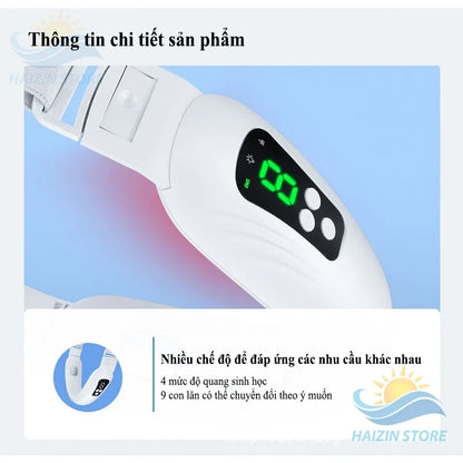 HAIZIN massage machine eliminates double chin, creates V-line chin, and tightens facial skin with 6 modes.