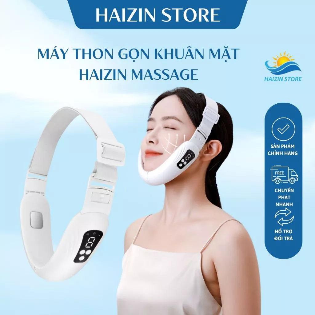 HAIZIN massage machine eliminates double chin, creates V-line chin, and tightens facial skin with 6 modes.