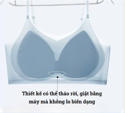 AL23 - Women's wireless bra, invisible, ultra-thin, breathable, ice silk material, push-up